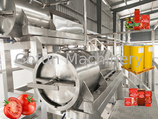 Chaîne de traitement de tomates 25 t/h Service à guichet unique SUS 304