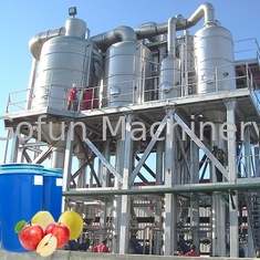 380V 50Hz ligne de production de confiture de pommes / jus 2t / h économie d'eau