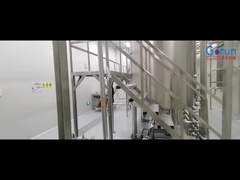 Quel équipement est utilisé pour stériliser le jus avant l'emballage ?