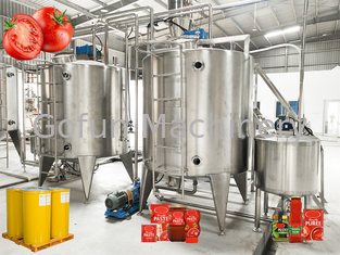 Chaîne de fabrication adaptée aux besoins du client 304SUS 10 de tomate - 100T/D