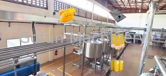 Chaîne de fabrication fruits frais de confiture industrielle de la mangue 100T/D faisant la machine
